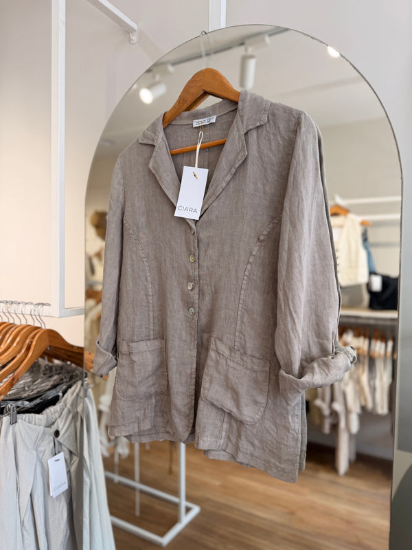 Blazer lino botones