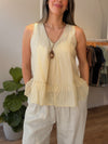 Blusa peplum con collar
