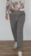 Pantalón Italiano Gamuzado con Cinto